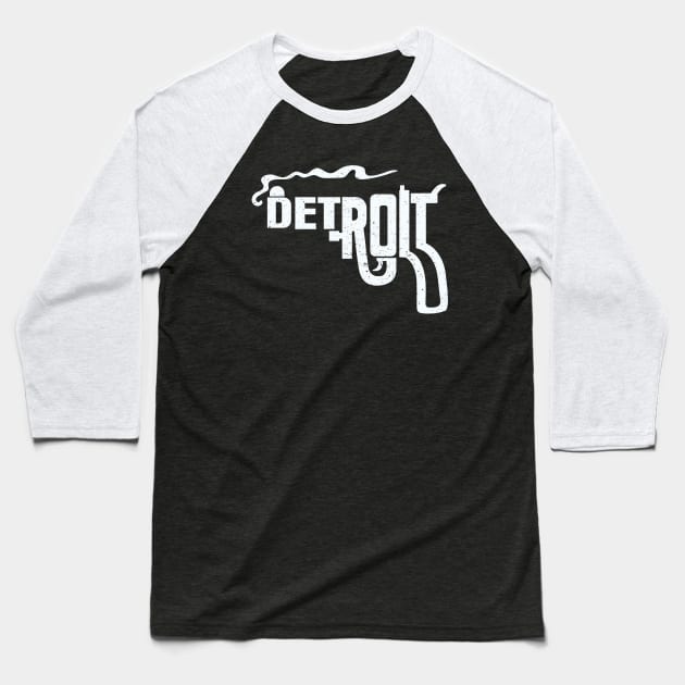 Mac And His Detroit Smoking Barrel Baseball T-Shirt by alfiegray